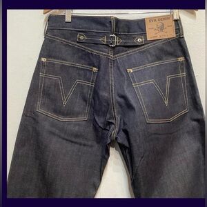 1930's Vintage Reproduction Buckle Back Jeans by EVIL DENIM. 38X36